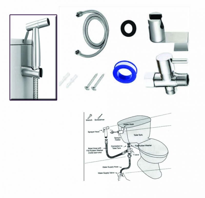 13-3710 SPRAY BIDET- ΔΙΑΚΟΠΤΗΣ ΑΛΛΑΓΗΣ ΜΠΙΝΤΕ/ΚΑΖΑΝAΚΙ ΠΛΗΡΗΣ - Image 1